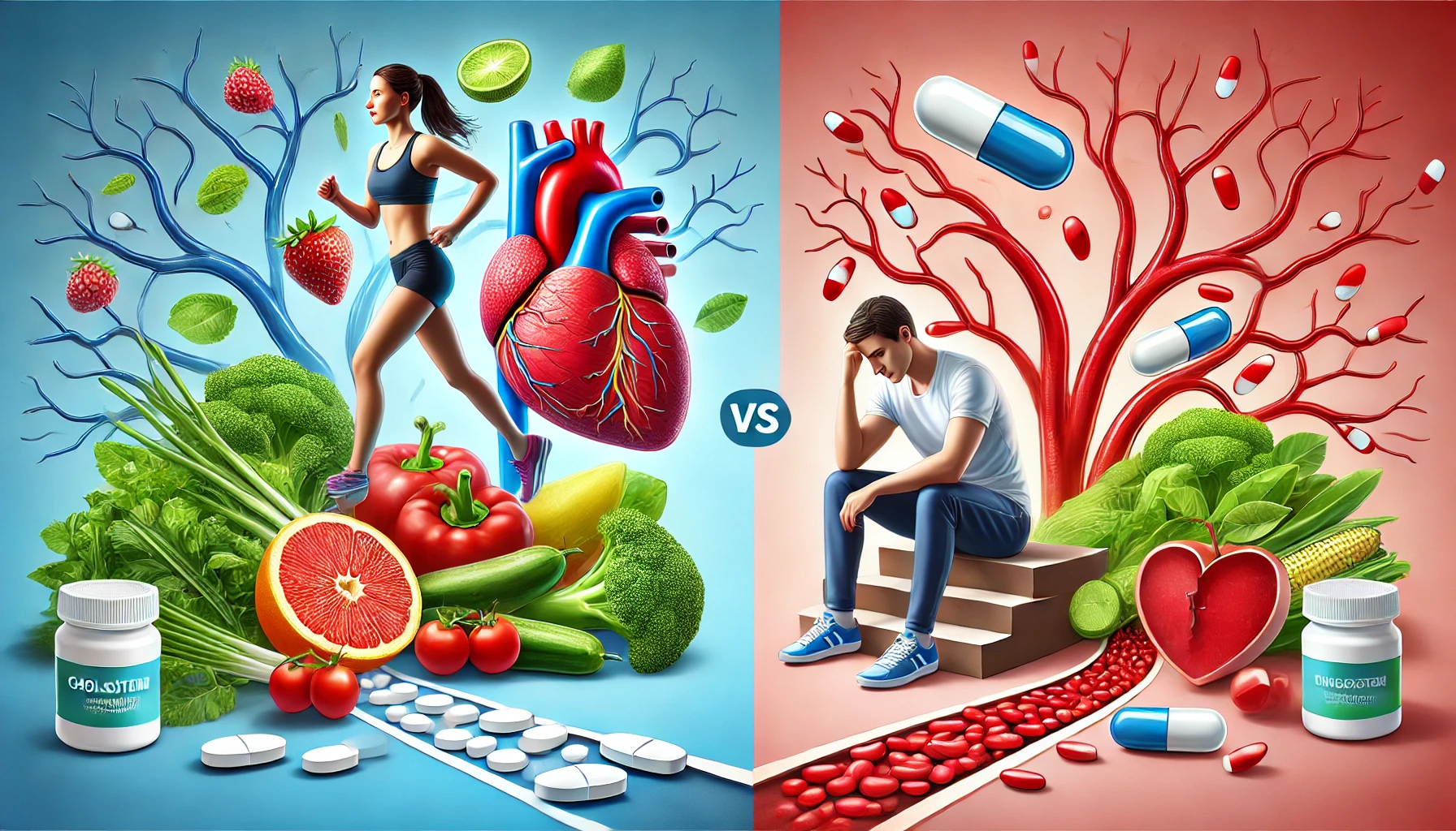chế độ ăn đúng và lối sống lành mạnh thay vì thuốc giảm mỡ máu